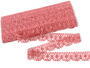 Cotton bobbin lace 75088, width 27 mm, rose - 3/5