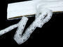 Cotton bobbin lace 75091, width 20 mm, white - 3/4