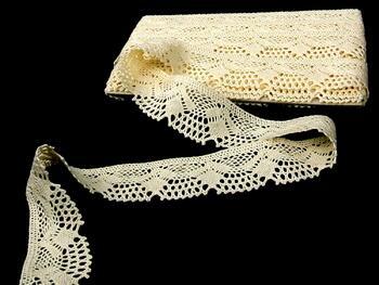 Cotton bobbin lace 75098, width 45 mm, ecru - 3
