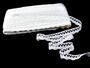 Cotton bobbin lace 75099, width 18 mm, white - 3/4