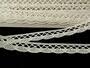 Cotton bobbin lace 75099, width 18 mm, light cream - 3/4