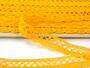 Cotton bobbin lace 75099, width 18 mm, dark yellow - 3/3