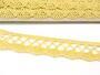 Cotton bobbin lace 75099, width 18 mm, light yellow - 3/4