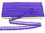 Cotton bobbin lace 75099, width 18 mm, purple/violet - 3/5