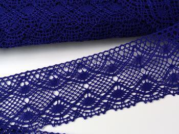Cotton bobbin lace 75110, width 53 mm, purple/violet - 3