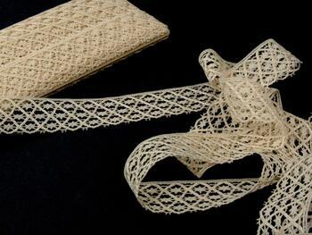 Cotton bobbin lace 75123, width 35 mm, ecru - 3