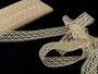 Cotton bobbin lace 75123, width 35 mm, ecru - 3/5