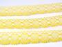 Cotton bobbin lace 75133, width 19 mm, yellow - 3/4