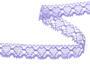 Cotton bobbin lace 75133, width 19 mm, purple II/lavender - 3/4