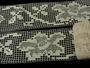 Cotton bobbin lace insert 75152, width 115 mm, ecru - 3/5