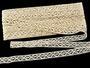 Cotton bobbin lace insert 75165, width 20 mm, ecru - 3/5