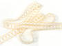 Bobbin lace No. 75169 white/dark yellow | 30 m - 3/6
