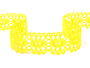 Bobbin lace No. 75187 yellow | 30 m - 3/5