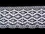 Cotton bobbin lace 75188, width 100 mm, white - 3/3