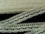 Cotton bobbin lace 75202, width 30 mm, ecru - 3/4