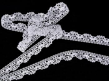 Cotton bobbin lace 75203, width 20 mm, white - 3