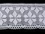 Cotton bobbin lace 75208, width 138 mm, white - 3/3