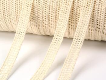 Cotton bobbin lace insert 75212, width 13 mm, ecru - 3