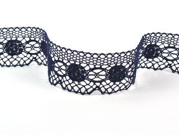 Bobbin lace No. 75223 blueblack | 30 m - 3