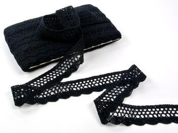 Bobbin lace No. 75231 black | 30 m - 3