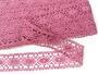 Cotton bobbin lace insert 75235, width 43 mm, pink - 3/4