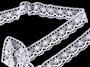 Cotton bobbin lace 75238, width 51 mm, white - 3/5