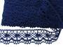 Cotton bobbin lace 75238, width 51 mm, dark blue - 3/4