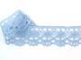 Cotton bobbin lace 75238, width 51 mm, light blue - 3/3