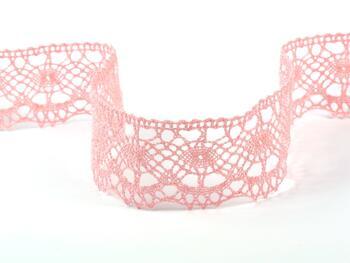 Cotton bobbin lace 75238, width 51 mm, light pink - 3