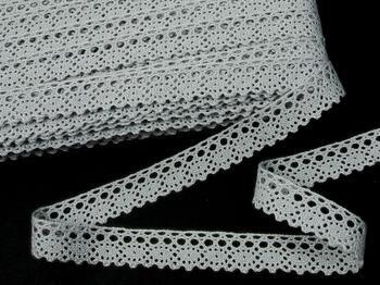 Acryl bobbin lace 75239, width 19 mm, 100% acryl, gray - 3