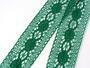 Cotton bobbin lace insert 75249, width 48 mm, light green - 3/4