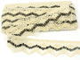 Bobbin lace No. 75251 creamy/dark brown | 30 m - 3/4