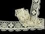 Cotton bobbin lace 75253, width 50 mm, ecru - 3/4
