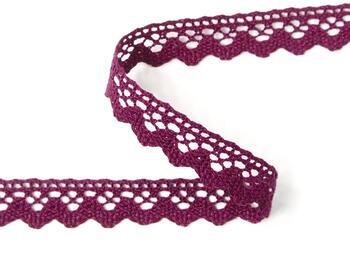 Cotton bobbin lace 75259, width 17 mm, violet - 3