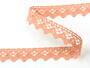Cotton bobbin lace 75259, width 17 mm, salmon - 3/4