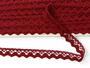 Cotton bobbin lace 75259, width 17 mm, cranberry - 3/4