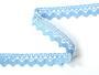 Cotton bobbin lace 75259, width 17 mm, light blue - 3/5