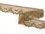 Bobbin lace No. 75261 dark beige | 30 m - 3/5