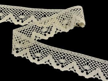 Cotton bobbin lace 75261, width 40 mm, ecru - 3
