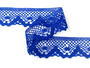 Cotton bobbin lace 75261_06344 royal blue width 40 mm - 3/5