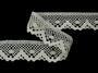 Cotton bobbin lace 75261, width 40 mm, ivory - 3/5