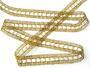 Metalic bobbin lace insert 75281, width 18 mm, Lurex gold - 3/5
