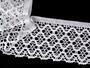 Cotton bobbin lace 75289, width 120 mm, white - 3/3