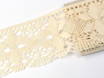 Cotton bobbin lace 75290, width 85 mm, ecru - 3