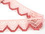 Bobbin lace No. 75301 pink/light creamy/rose | 30 m - 3/4