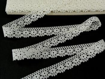 Cotton bobbin lace 75306, width 19 mm, ivory - 3