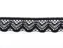 Cotton bobbin lace 75301, width 58 mm, black - 3/3
