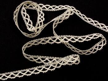 Cotton bobbin lace 75353, width 15 mm, ecru - 3