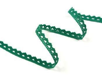 Cotton bobbin lace 75361, width 9 mm, light green - 3