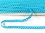 Cotton bobbin lace 75361, width 9 mm, turquoise - 3/3